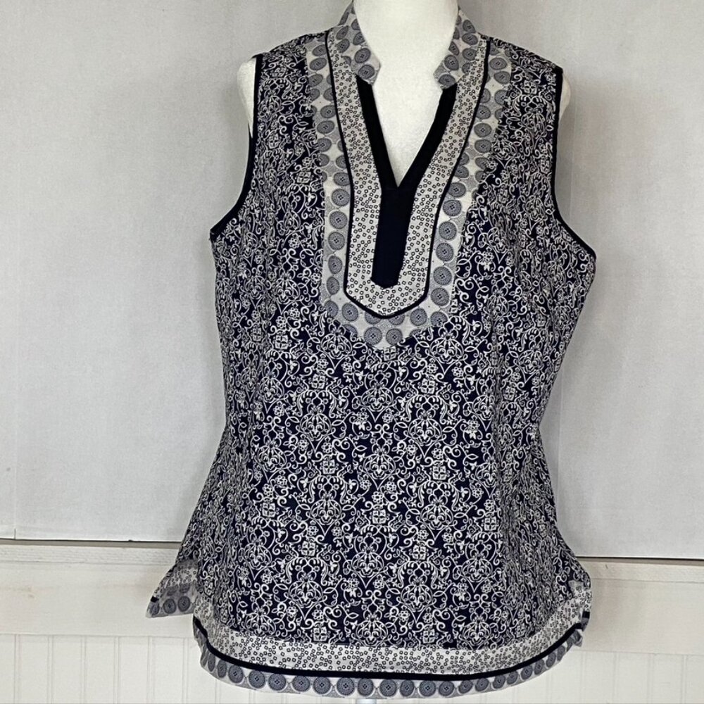 St John's Bay 100% cotton sleeveless top Sz L